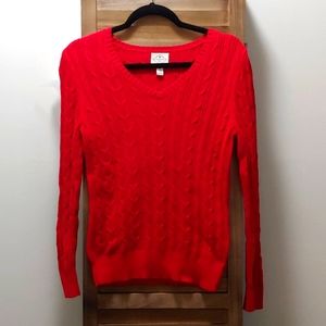 St John's Bay Petite Small Red Sweater